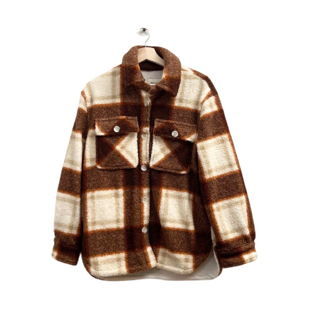 Abercrombie & Fitch Women's Plaid Shacket, SIze S